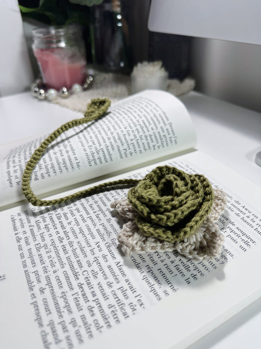 Marque-Page Rose verte