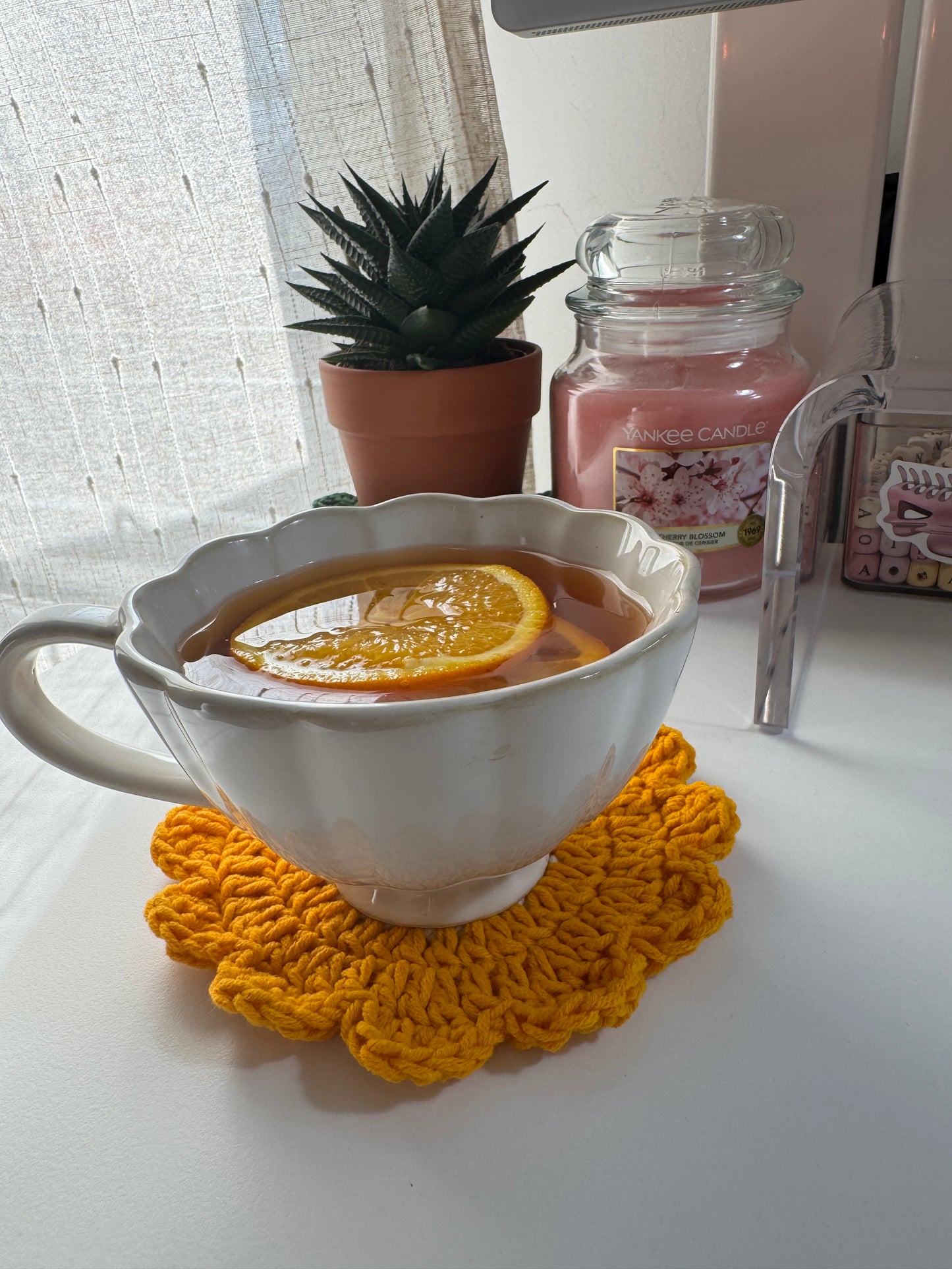🧶 Kit crochet Cosyneva - 2 sous-tasses (Livraison offerte)